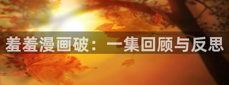 羞羞漫画免费在线观看网站：羞羞漫画破：一集回顾与反思